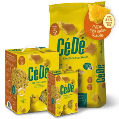 Συσκευασίες CeDe Egg Food Canary 1kg, 5kg & 10kg