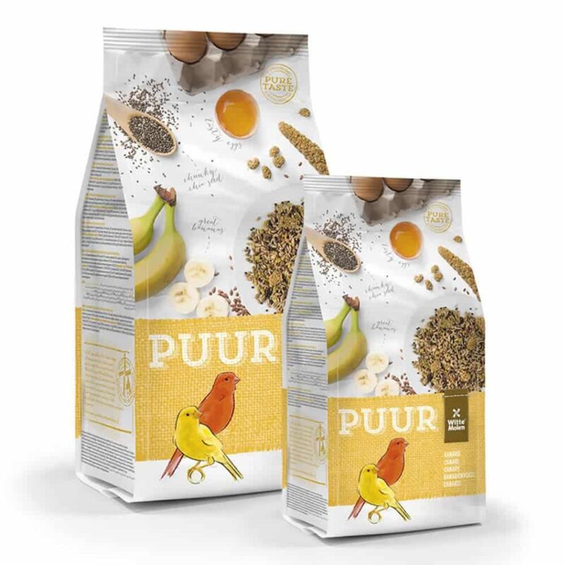 Συσκευασίες Witte Molen Puur Canary 750 g και 2 kg