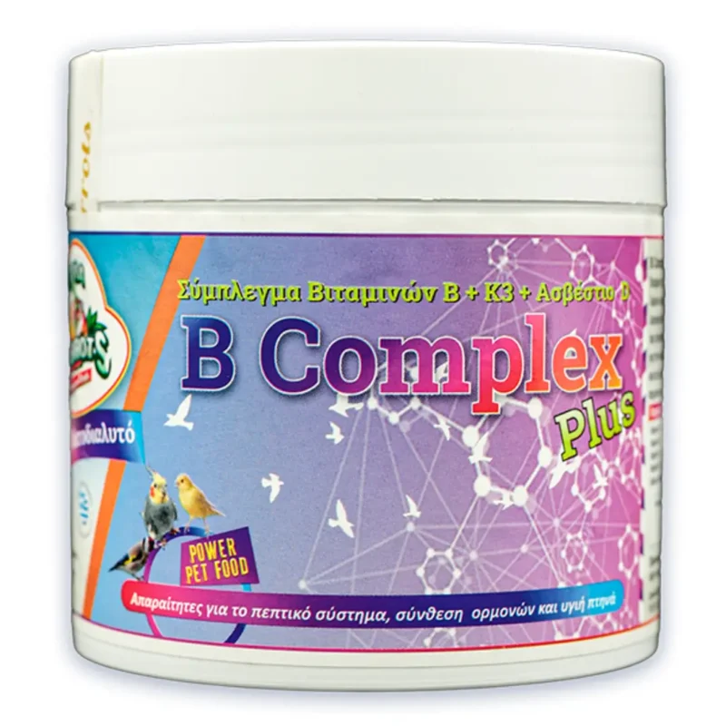 Σε σκευασία πλαστικό δοχείο Evia Parrots B Complex-Plus