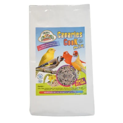 Evia Parrots Canary Cook Mix – Μείγμα Σπόρων, Δημητριακών & Οσπρίων