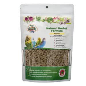 Συσκευασία Evia Parrots Natural Herbal Formula Maintenance Budgies 500g