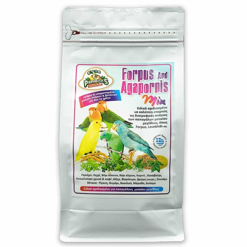 Evia Parrots Forpus and Agapornis Mix 800g