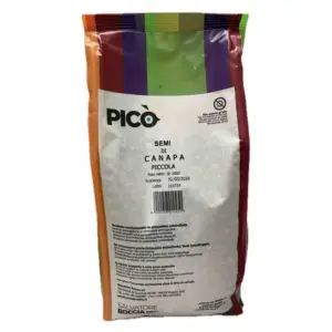 Πίσω Πλευρά Συσκευασίας Pico Canapa Piccolo 800g