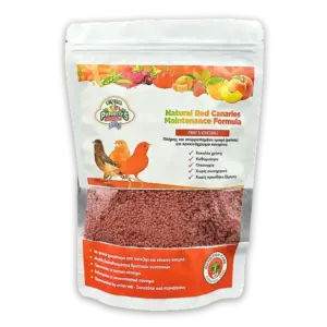 Συσκευασία Evia Parrots Red Canaries Pellets 500g