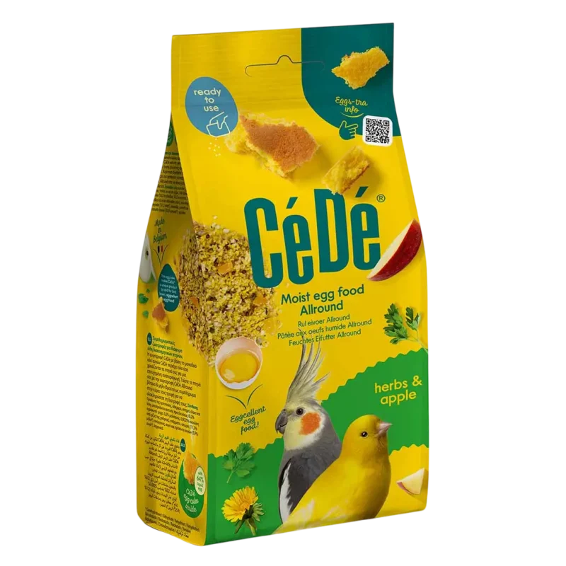 Συσκευασία Αυγοτροφής CeDe Egg Food Moist Allround Herbs & Apple 200g